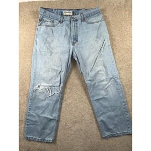 Levi's 505 Regular‎ Fit Jeans Mens 38x29 Blue Denim Cotton Mid Rise Straight Leg
